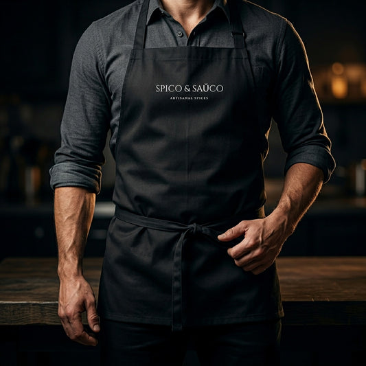 Spico and Sauco chef apron — premium cooking apron for grilling and kitchen use