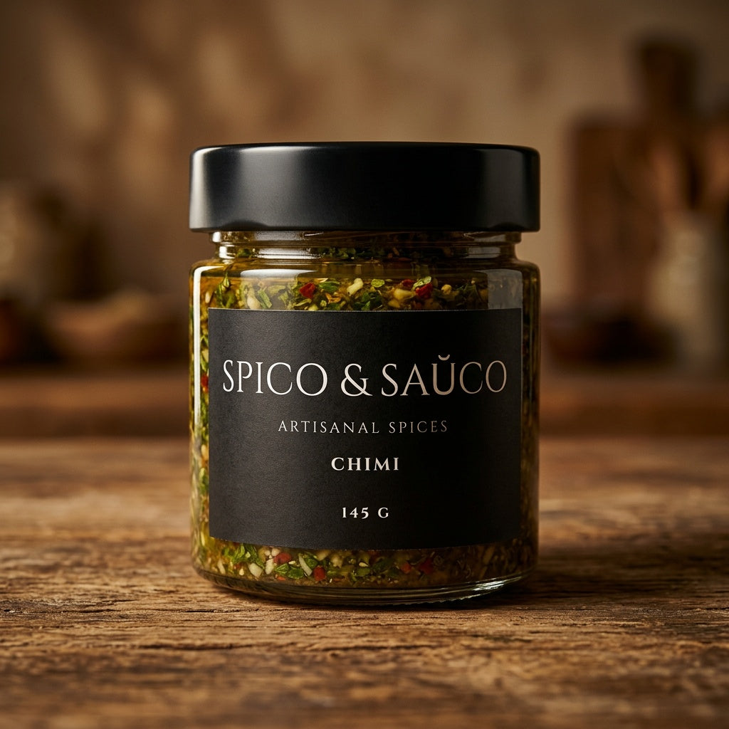 CHIMI hot sauce bottle — bold Canadian-made condiment for grilling and everyday cooking